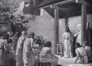 Cadmus, Yunanlılara bir alfabe sanatçısı verir, 