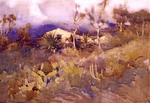 Tenerife (kağıt üzerine sulu boya) by A.J. Patterson