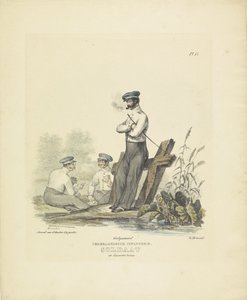 Kışla üniformalı asker, 1820-1825 Hollandalı Piyade. Kaserne kıyafetli asker (nesne üzerindeki başlık) Hollanda Krallığı