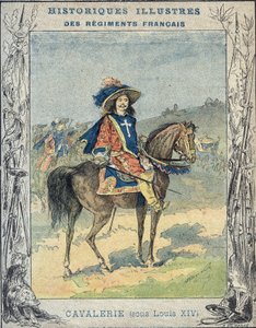Louis XIV altında süvari - Okul kitapları için koruyucu bir kılıftan, 19. yüzyılın sonlarında - Süvari sous Louis XIV - A Demarle