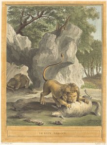 Aslan (Aslan) by A. J. de Fehrt after Jean Baptiste Oudry