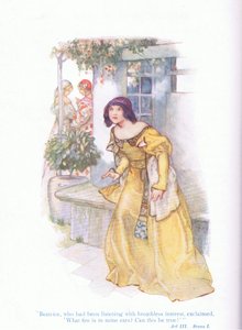 Nefes nefese dinlemiş olan Beatrice, Tales from Shakespeare pub