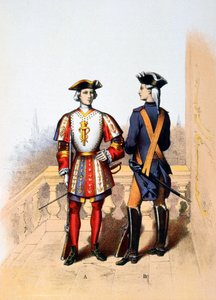 Kralın kraliyet muhafızı ve şövalye, 18. yüzyıl 1887
