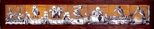 Karo panel, c.1876 (karışık ortam) by A. Masson