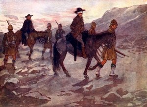 Boer liderlerinin gözleri bağlıydı ve Kara Saat, 1902, 1905 askerleri tarafından korunuyordu.