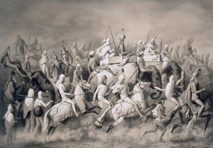 Chir Singh, Sihlerin Mihracesi ve Pencap Kralı, Lahore yakınlarında maiyeti avı ile, 1859