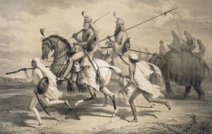 Sih Chieftans Avlanmaya Başlarken, 1858.