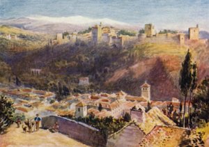 Granada, Alhambra'nın Genel Görünümü (renkli taş)