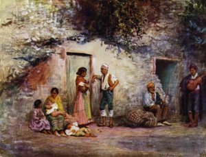 Granada, Çingeneler Mağaralarının Kapısında (renkli taş)