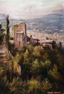 Alhambra, Surlardan Vermillion Kuleleri (renkli taş)