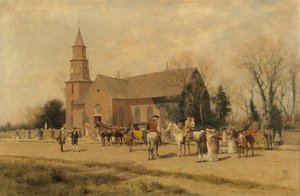 Eski Bruton Kilisesi, Williamsburg, Virginia, Lord Dunmore Zamanında, 1893. by A. Wordsworth Thompson
