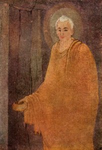Mendicant olarak Buda (renkli taş)