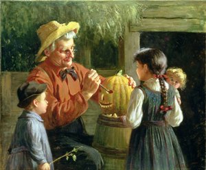Jack-o-Lantern (tuval üzerine yağlı boya)