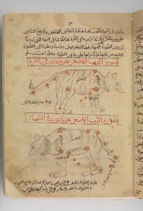 Kitab suwar al-kawakib al-thabita Sabit Yıldızların Görüntüleri Kitabı, İran, 15. yüzyılın sonlarında. by Abd al-Rahman al-Sufi
