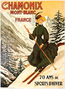 Chamonix Mont Blanc Kış Sporlarının 70 Yılı. by Abel Faivre