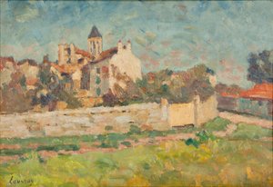 Paysage (tuval üzerine yağlı boya) by Abel Lauvray