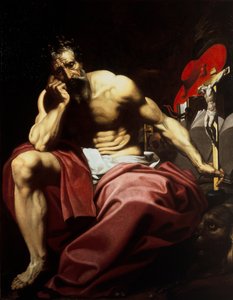 Aziz Jerome, c.1610 (tuval üzerine yağlı boya) by Abraham (attr.to) Janssens