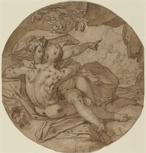 Acis ve Galatea, c.1590 (kalem ve mürekkep)