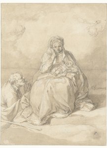 Kutsal Aile by Abraham Bloemaert