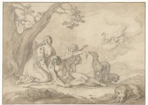 Diana ve Endymion by Abraham Bloemaert