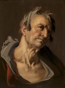 Yaşlı Bir Adamın Başı by Abraham Bloemaert