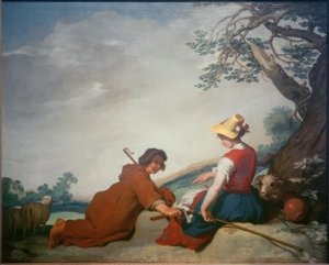 pastoral sahne by Abraham Bloemaert