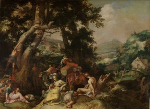 Vaftizci Yahya vaaz ediyor by Abraham Bloemaert