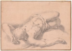 Çıplak Bir Adamın Çalışması by Abraham Bloemaert
