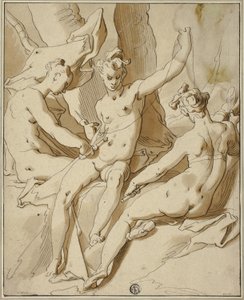 Üç Kader by Abraham Bloemaert