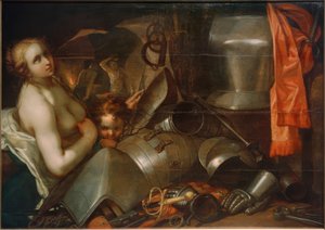 Volkanın demirhanesinde Venüs ve Aşk Tanrısı by Abraham Bloemaert