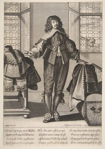17. yüzyılın ortalarından sonlarına kadar Efendisinin Lüks Giysilerini Kaldıran Bir Vale. by Abraham Bosse
