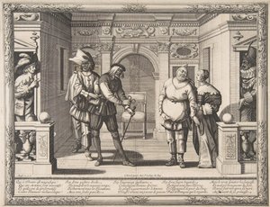 Hotel de Bourgogne, yak. 1633-34. by Abraham Bosse