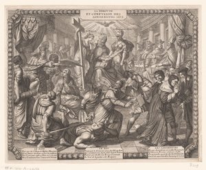 Jansenistlerin geri çekilmesi La Deroute ve Confusion des Iansenistes. (nesne üzerindeki başlık) by Abraham Bosse