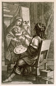 Sanatçı İş Başında, 'Recueil de Figures..'den, pub. Paris, 1737 by Abraham Bosse