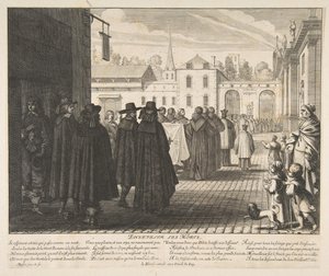 Ölüleri gömmek Ensevelir les morts. by Abraham Bosse