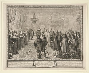 Evlilik Sözleşmesinde Görülen Tören by Abraham Bosse