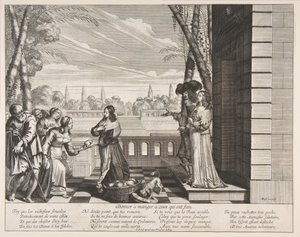 Açları Beslemek, 1635. by Abraham Bosse