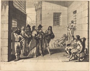 Gentry Hapishaneyi Ziyaret Etmek by Abraham Bosse