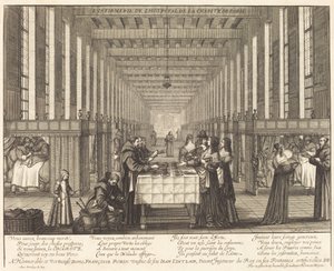 Hastane de la Charite de Paris Reviri by Abraham Bosse
