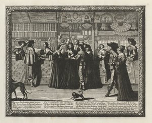 Paris Galerisi, 1640. by Abraham Bosse