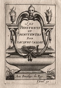 Les Penitents: Frontispiece by Abraham Bosse