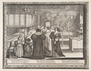 Vaftiz töreninden dönüş, 1633. by Abraham Bosse