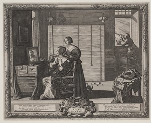 Görüş (La Veue), c.1635-38 (gravür ve gravür) by Abraham Bosse