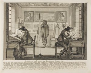 Gravürcü ve Etcher by Abraham Bosse