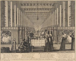 Hayırseverlik Hastanesi Reviri, yaklaşık. 1639. by Abraham Bosse