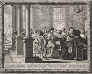 Müsrif Oğul: Müsrifin Dönüşünün Onuruna Ziyafet by Abraham Bosse