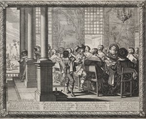 Müsrif Oğul: Müsriflerin Dönüşünün Onuruna Ziyafet. by Abraham Bosse