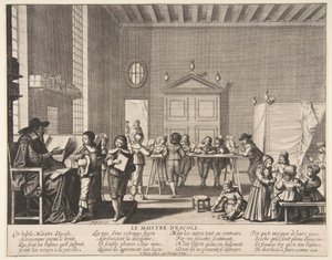 Okul Müdürü, ca. 1635-38. by Abraham Bosse