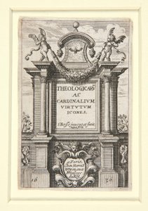 Teolojik ve Kardinal Erdemlerin Başlık Sayfası by Abraham Bosse