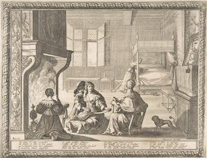 Hemşirenin Ziyareti, 1633. by Abraham Bosse